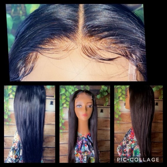 NEW 28” Brazilian Bone Straight 5x5 Human Lace closure...